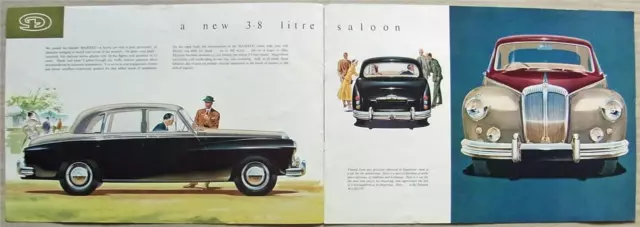 DAIMLER MAJESTIC 3.8 LITRE LF Car Sales Brochure 1958 #401/58 2