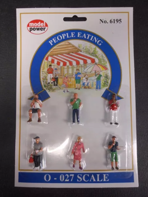 Model Power O Scale People Eating Pack (6 Figures) - MP6195