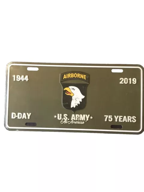 US Army Kennzeichen Nummernschild License Plate USA D-Day All American,  🇺🇸