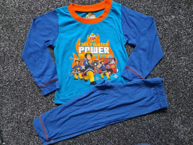 Fireman Sam Fire Fighter Power Pyjamas. Age 18-24 Months Only