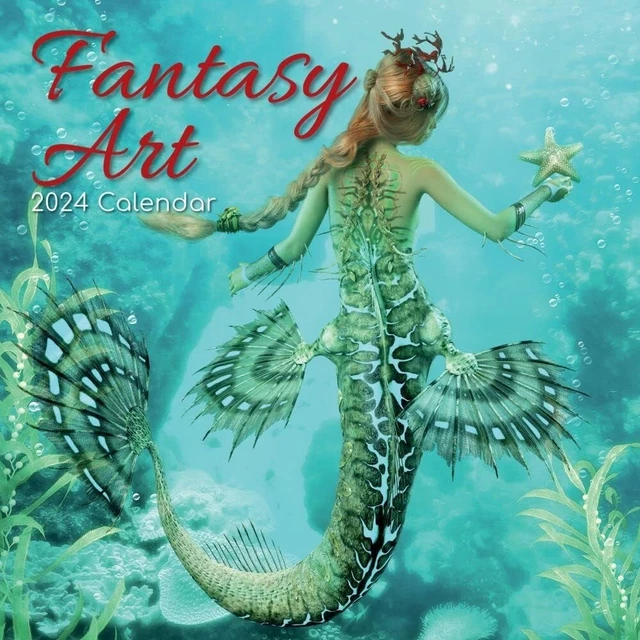 2025 FANTASY ART Wall Calendar The Gifted Stationery Full Color Monthly