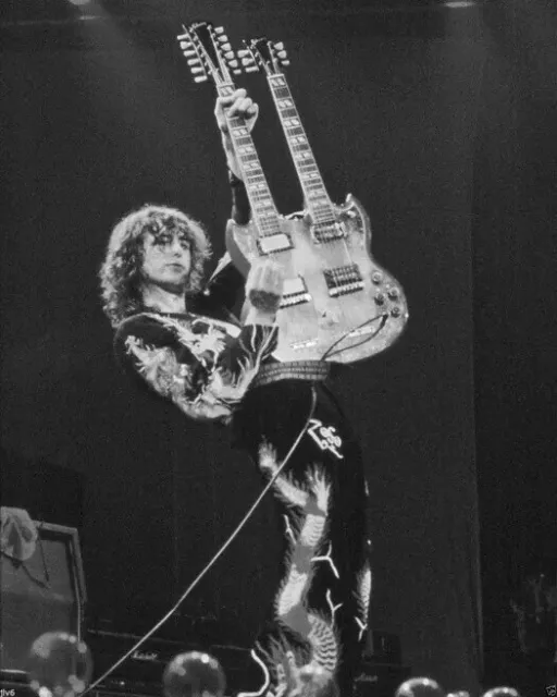 Jimmy Page Rock Band Led Zeppelin Guitarist 8x10 PHOTO PRINT