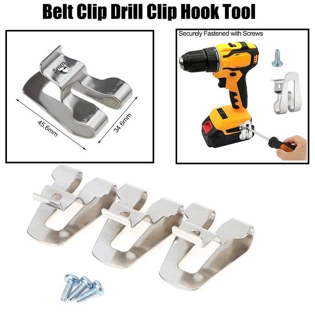 Gancio a clip Max Tools con tappo 8 mm bulloni da terra strumenti 18 V 45 * 30 mm