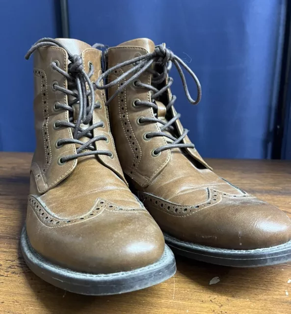 Blind sided wingtip oxford boot outlet