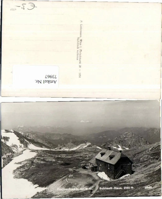 73967;Schiestlhaus Hochschwab Aflenz