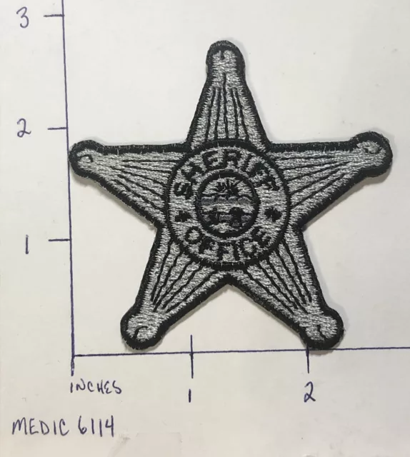 Obsolete Ohio Sheriff Subdued Patch Badge Star Shape County Swat OH