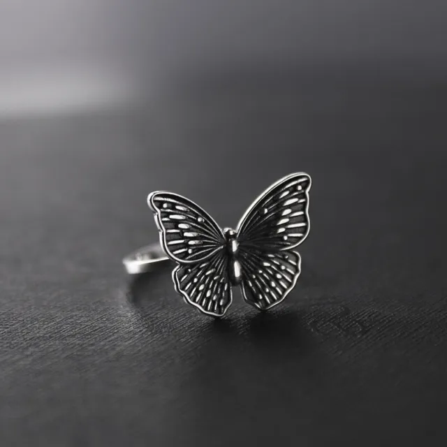 D08 Schmuckset Schmetterling Halskette Collier Armband Ring 925 Sterlingsilber