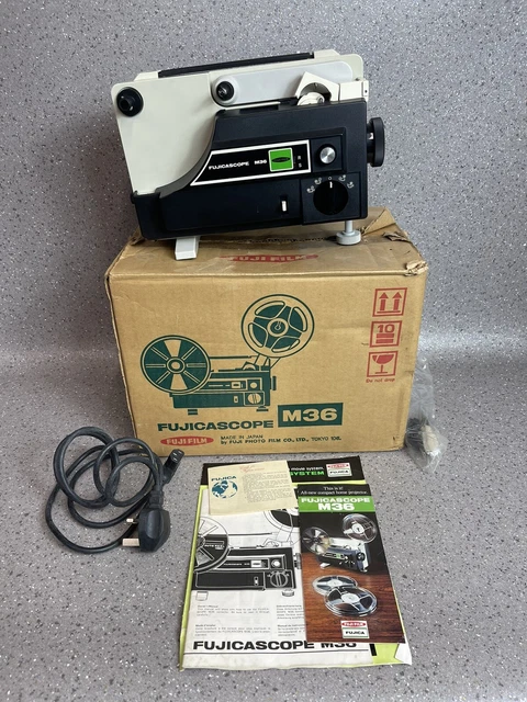 Proyector doméstico compacto Fujicascope M36 con repuestos/reparaciones de caja manual y original