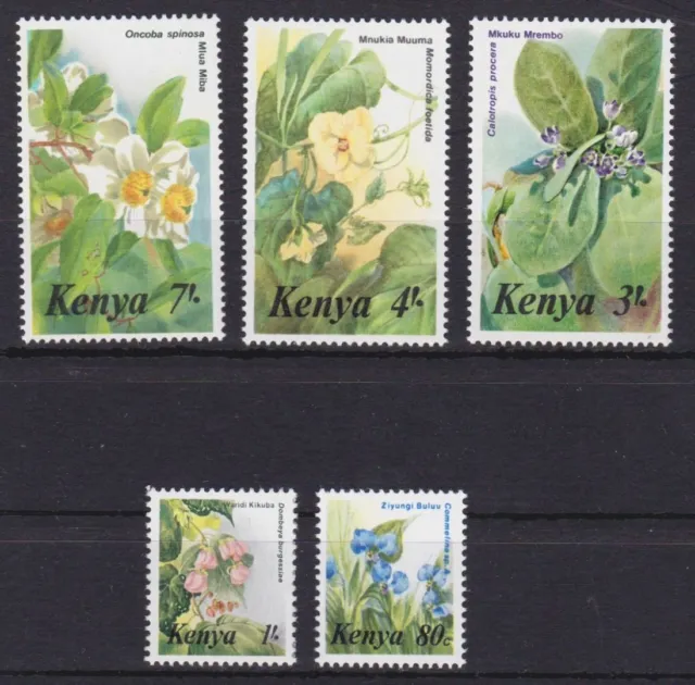 Kenia 338/342 postfr./mnh Blumen flowers 1985 -24806