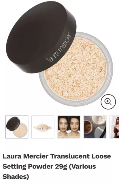 Laura Mercier translucent loose setting powder. 29g Cruelty Free.