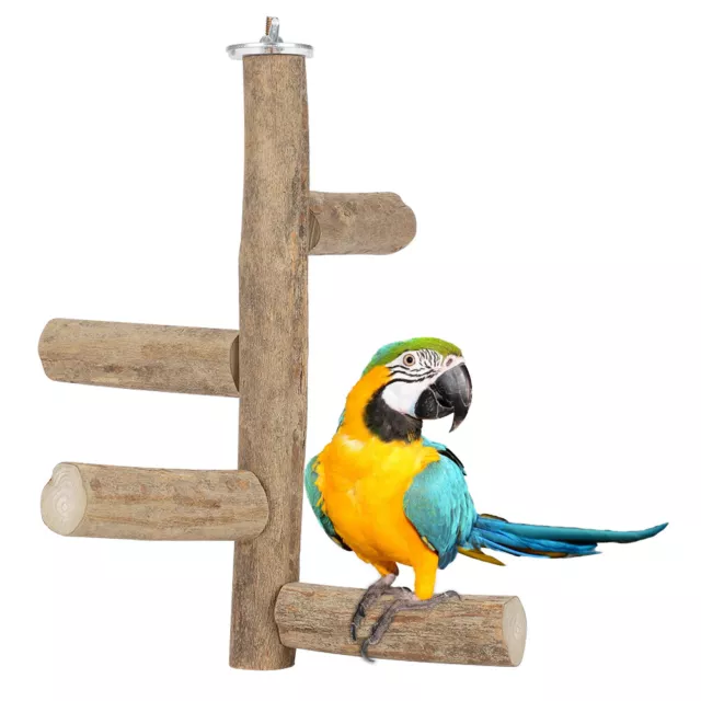Holz Haustier Papagei Barsch Aktivität Stehende Zweige Spielzeug Beißen Spie Gao 3