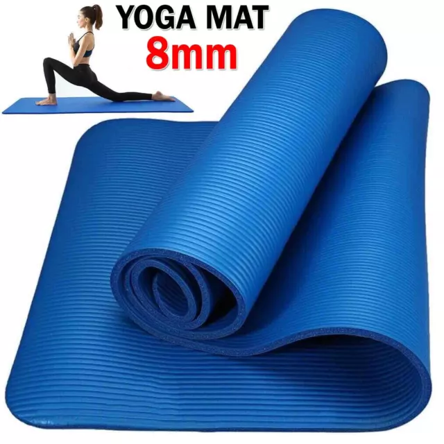 Thick Yoga Mat Pad Nonslip Mat Exercise Fitness Pilate Gym Traning Durable Mat