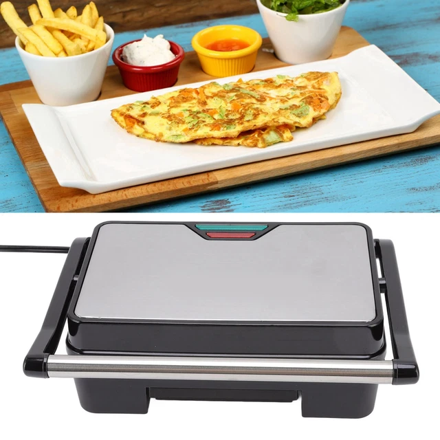 Panini Maker 850W Double Sided Heating Easy Cleaning Panini Press Grill Break UT