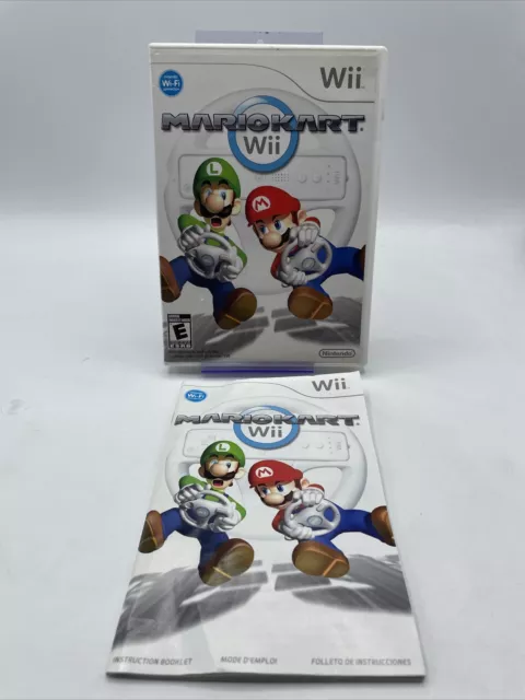 Nintendo Wii Mariokart  Mario Kart Empty Case and Manual ONLY (NO GAME)