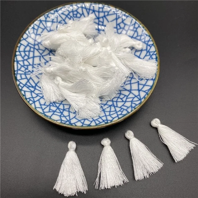 Cotton Fringe Trim Tassels Sewing Curtain Pendant Strap Tassel Crafts Diy 30pcs 10