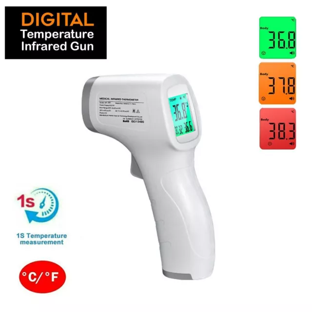 Digital Thermometer IR Infrared Non-Contact Forehead Adult/Baby Temperature Gun