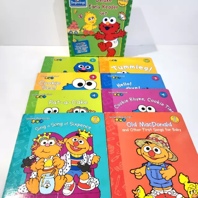 Sesame Street Beginnings Deluxe Early Reader Box Set of 8 Books Birth to 3 Years