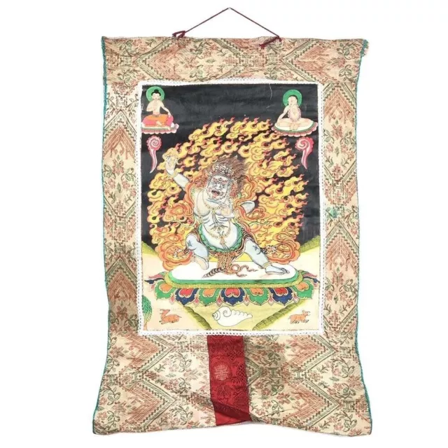 Soie Vajrapani Tibétain Thangka Peinture 60.96 CM Multicolore Set De 1 PC