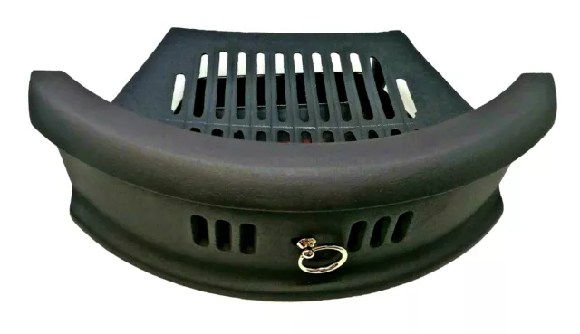 Fire Grate Set Cast Iron with Ash Pan and Fire Front for 16 Inch Opening