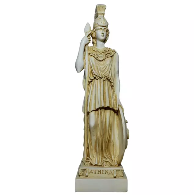 Athena Minerva Goddess Statue Ancient Greek Roman Mythology Marble Sculpture