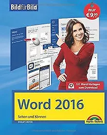 Word 2016 Bild für Bild lernen: sehen und können vo... | Buch | Zustand sehr gut