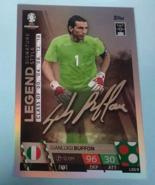 Gianluigi Buffon LEGEND Signature Style Card LSS 9 - Topps Match Attax Euro 2024
