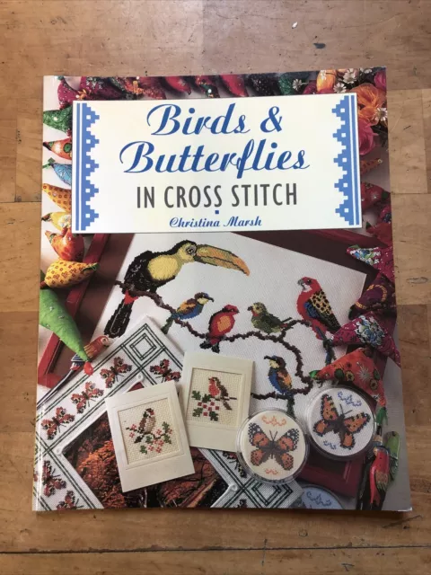 Birds And Butterflies In Cross Stitch