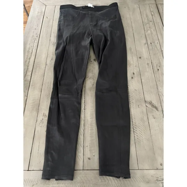 Helmut Lang Stretch Leather Pants Black skinny leggings/pants US 2, XS-S