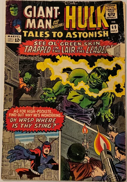 Tales To Astonish #69 July 1965 Giant-Man & The Hulk - Complete Lower Grade
