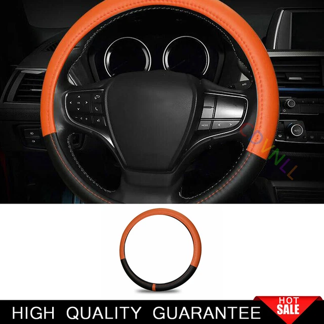 For Lexus GS350 450h 2016-2020 Brown Leather Steering Wheel Non-Slip Cover Trim