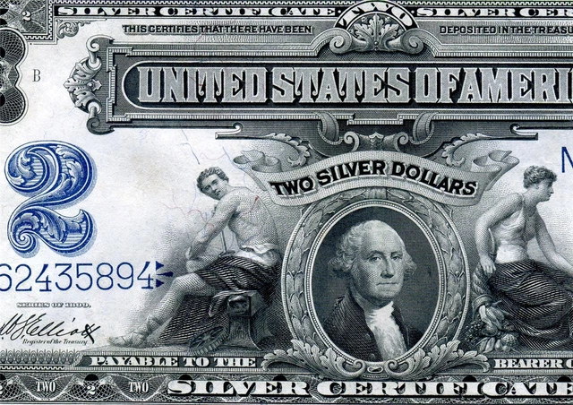 HGR SATURDAY 1899 $2 Silver Cert (Absolutely GORGEOUS) Appears Near UNCIRCULATED