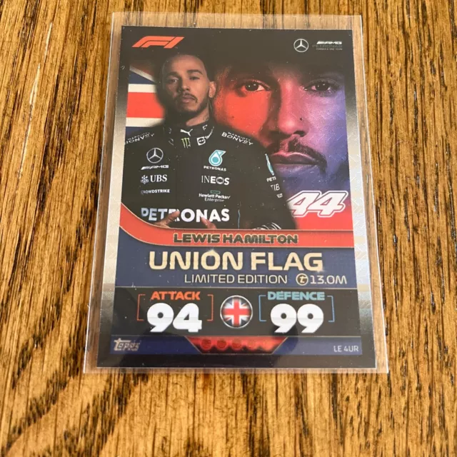 Formula 1 Turbo Attax F1 2022 Lewis Hamilton Union Flag Limited Edition - LE4UR