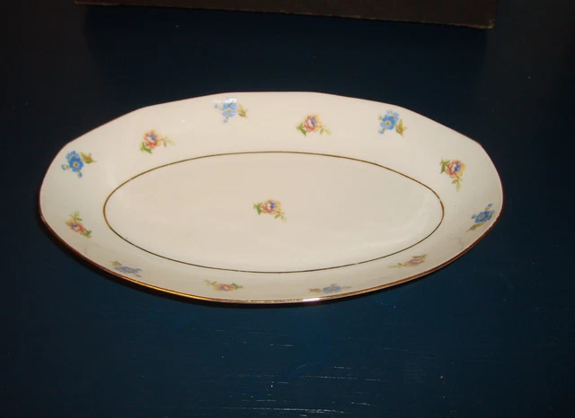 Petit Plat Porcelaine Limoges Deshoulieres Foëcy Décor Couverts TBE