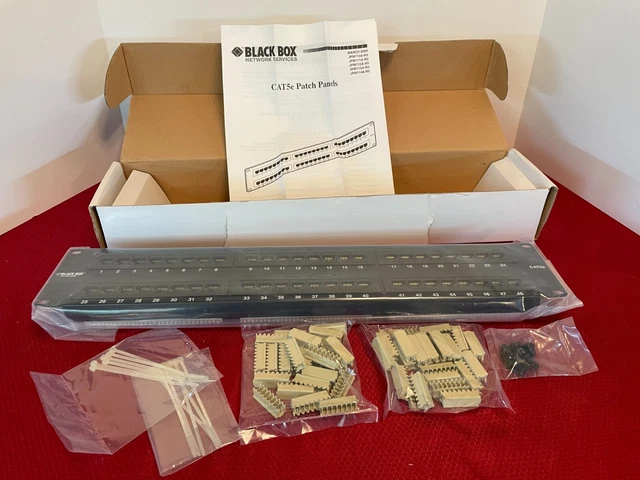 New Black Box Economy Category 5e Universal Patch Panel - 48 Port JPM113A-R5