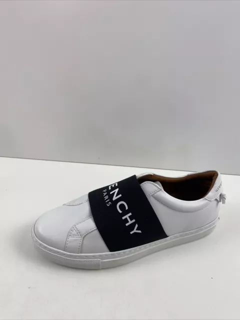 Givenchy URBAN STREET White/Black Leather Slip On Low Top Shoes Men’s Size 37.5 2