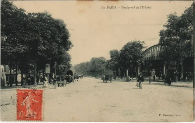 CPA AK PARIS 13e Boulevard de l'Hopital (925393)