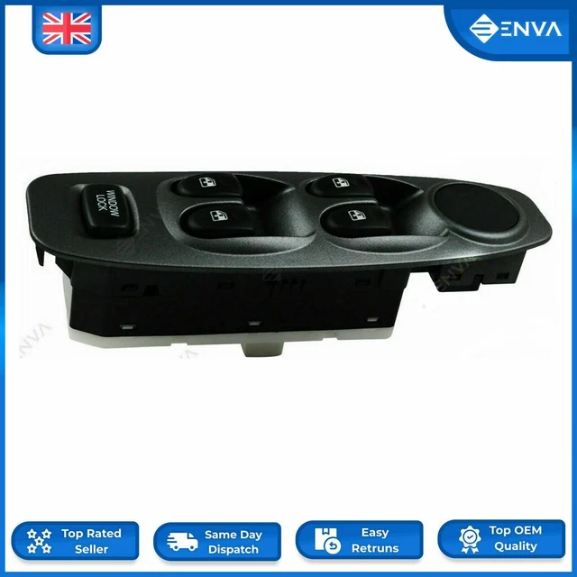 AOTPAT Master Power Window Switch – Driver Side Left – Fits 2012-2015 Kia Rio – Replaces 93570-1W155