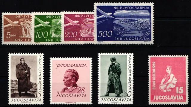 Jugoslavia n. 689-692, 693-695, 696 nuovo di zecca ** MNH #ZL225