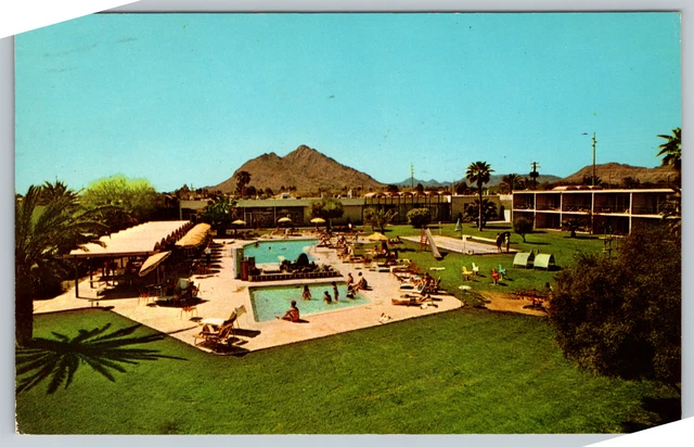 c1960s Executive House Arizonian Scottsdale Arizona Pool Vintage Postcard