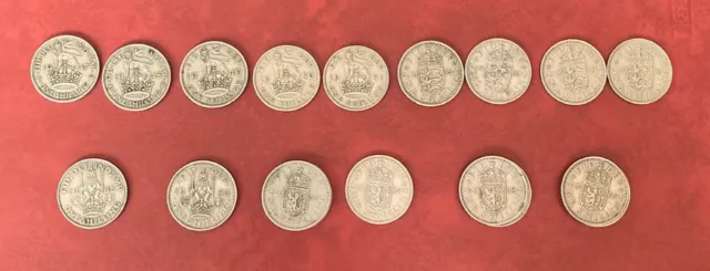 GB English and Scottish Shilling Coins 1947-63 - Chose Your Year and Nation