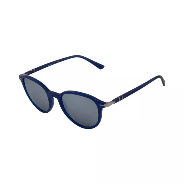 Persol PO3169S 1051/30 Blue Round Sunglasses 50mm 19mm 145mm