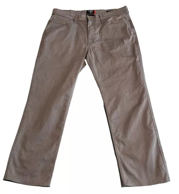 Dockers Pants Mens 36x30 Gray Straight Fit Jean Cut Stretch Trouser Slacks NEW