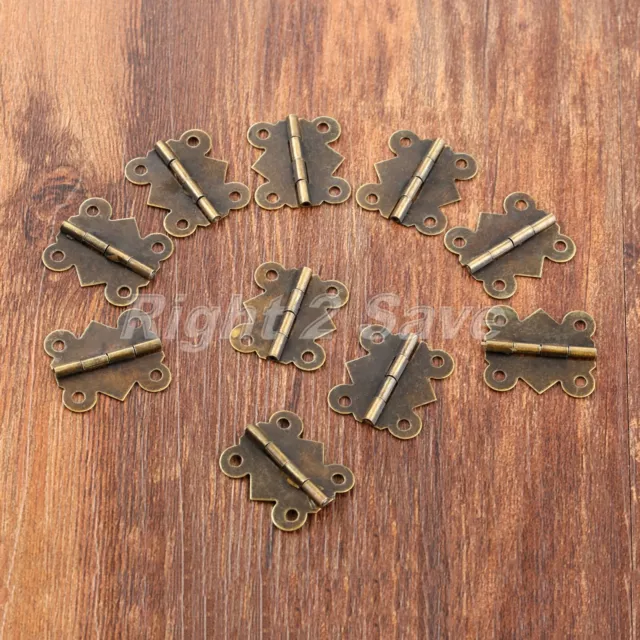 20*25mm Butterfly Retro Door Hinge Decorative Jewelry Gift Box Dollhouse Hinges