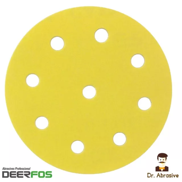 125mm Sanding Discs 5inch Orbital Sandpaper Pads DEERFOS for Festool Grit 40-400