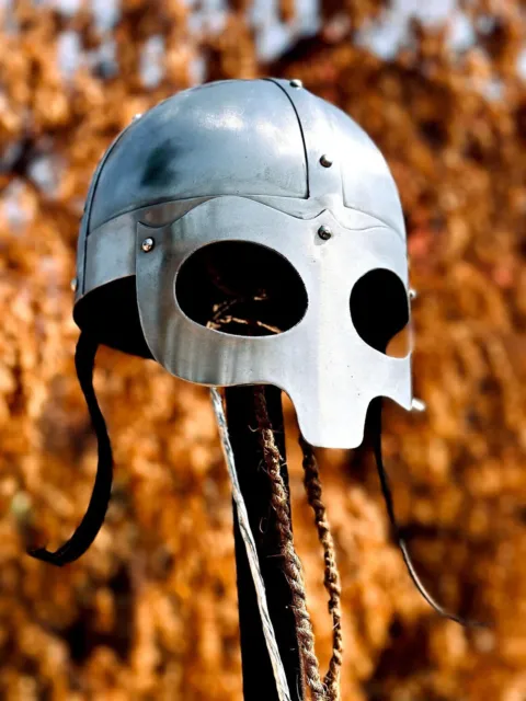 Casco vikingo | Casco de armadura de guerrero caballero medieval | Pequeño...