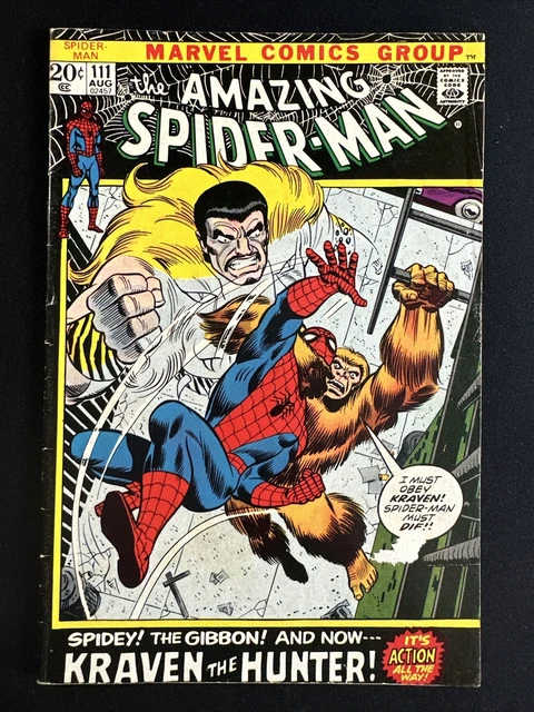 The Amazing Spider-Man #111 Marvel Comics 1st Print Bronze Age 1972 VG/Fine