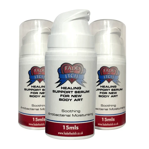 Suero de cuidado posterior para tatuaje Fade The Itch 15 ml x 24