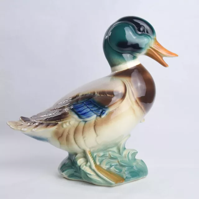 Vtg Royal Windsor Copley Mallard Duck Figurine Decorative Statue MCM Medium Size