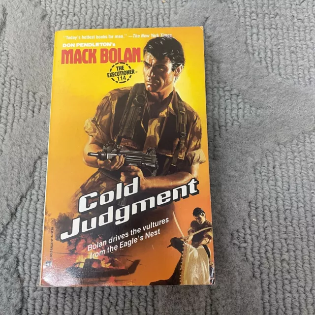 Cold Judgement Action Thriller Paperback Book by Don Pendleton Gold Eagle 1988