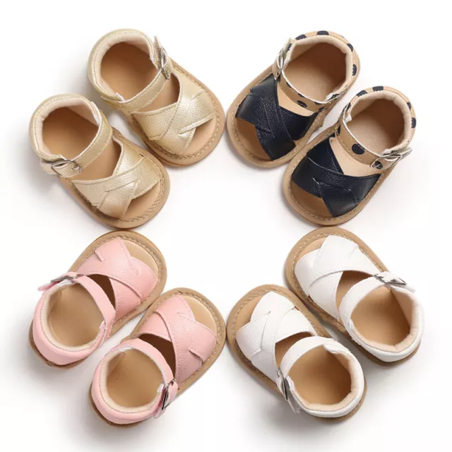 Sandali estivi bambina bambino scarpe culla suola morbida scarpe neonato prime scarpe da passeggio